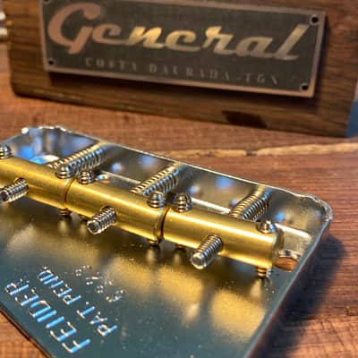 General Vintage Tone  Fender Bridge plate Telecaster and GVT Pure Tone Brass Saddles image 2