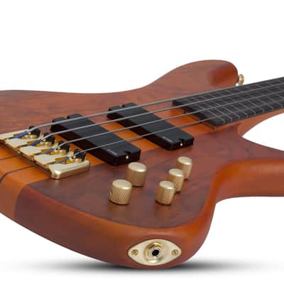 Schecter Stiletto Studio-4 FL Electric Bass Honey Satin image 7