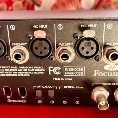 Focusrite Liquid Saffire 56 Firewire Audio Interface 2010s - Black image 5