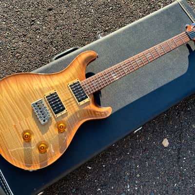 2008 Paul Reed Smith Custom 24 10 top tremelo light sunburst image 3