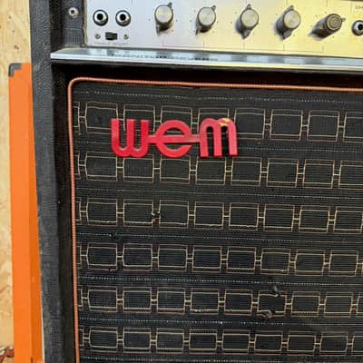 Vintage 1970s WEM Watkins Monitor Reverb Guitar Amplifier 2x12 Combo w/ Goodmans image 5