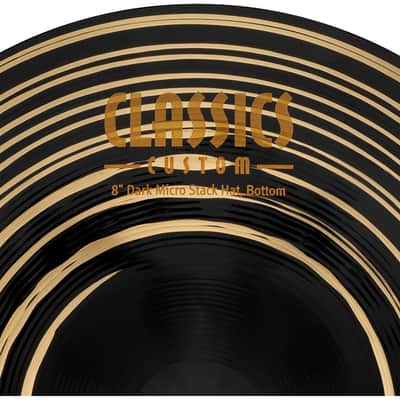 Meinl Classics Custom Dark Micro Stack Hi Hat Cymbals 8" image 10