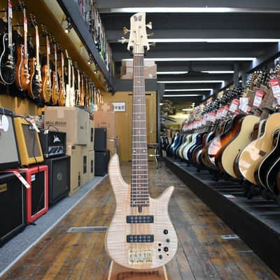 Fodera Monarch 5 Standard Special 5-String Bass 2-Tone Maple Flame w/Hard Case image 4
