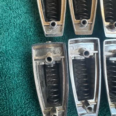 Ludwig Lot of 8 Vintage Large Classic Bass Drum or Tom Lugs - Chrome L#1 80s - Chrome image 8