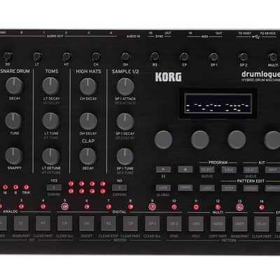 Korg Drumlogue Hybrid Drum Machine 2022 - Present - Black image 1