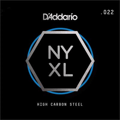 D'Addario NYS022 Single Plain Steel Guitar String, .022