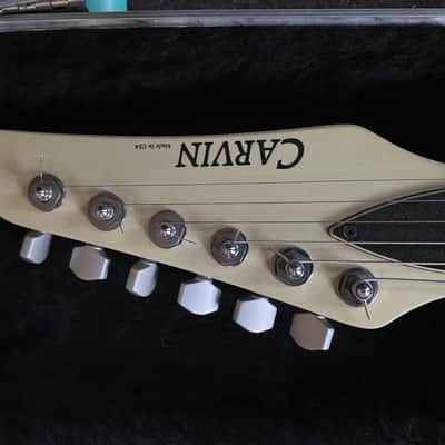 Carvin T-style custom shop 90's ? - White with Tortoise Binding image 3