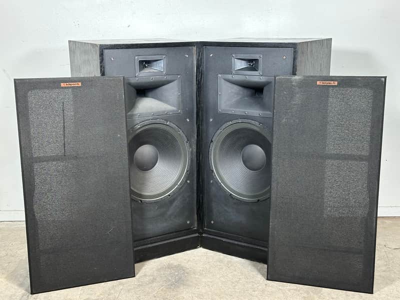 Klipsch Chorus II Speaker Vintage Pair Black | Reverb