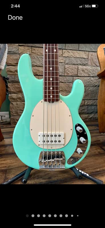 Ernie Ball Music Man Classic StingRay 5 with Rosewood Fretboard 2010 - 2020 - Mint Green image 1
