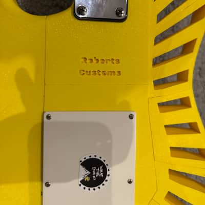 Custom Little wing - Yellow  Exclusive 3D printed guitar Custom shop made in Ukraine Electric guitar Strat Superstrat stratocaster Excellent Condition image 9