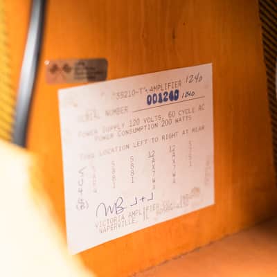 Victoria 35210-T (Tweed Super Amp - "Little Vicky") Owned By Billie Joe Armstrong Of Green Day image 8