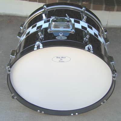 Billy Blast Drums Vintage 22"x14" Bass Drum 1980s - Black Gloss Wrap image 1