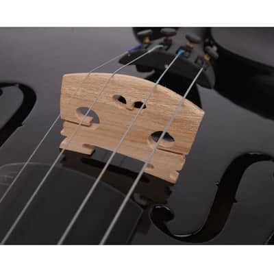 New Student Band 4/4 Acoustic Orchestral Violin Fiddle Black with Case Bow Rosin image 7