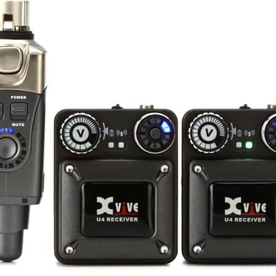 Xvive U4R2 Wireless In-Ear Monitoring System with 2 Receivers image 1
