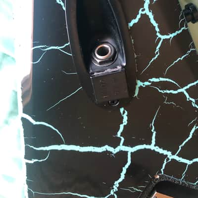 Ormsby Metal V 7 2021 Azure Crackle w/ Upgraded Floyd Rose and Screws Orginal Owner and Hard Case Rare Limited Run image 17