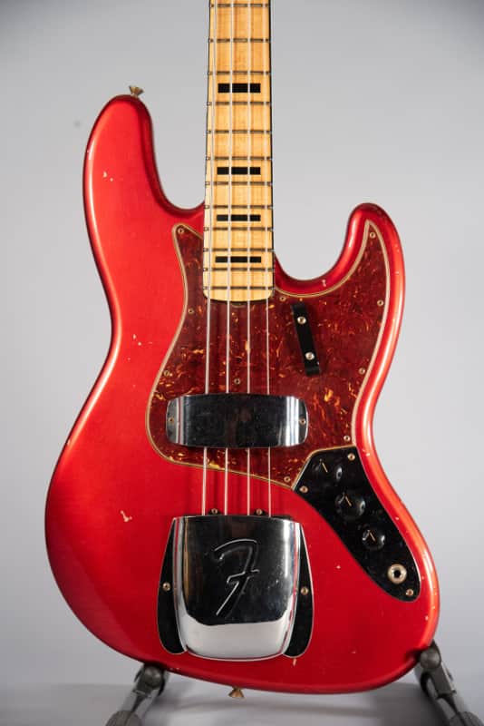 Fender Custom Shop 1968 Jazz Bass Journeyman Relic Mn Aged Candy Apple Red 2022 - Aged Candy Apple Red image 1