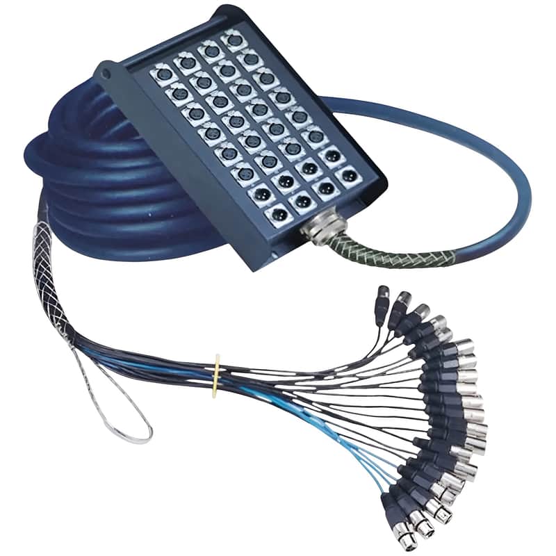 QUIK LOK BOX/643-20K Stage Box 24 IN 8 OUT 20 mt image 1