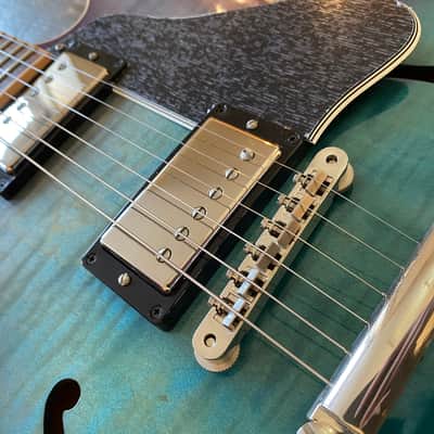 Gibson USA Memphis ES-335 2018 Limited Edition Figured Blueberry Burst Fade w/ OHSC & Docs image 13
