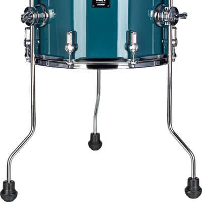 Sonor AQ1 Floor Tom 14" x 13" Caribbean Blue (AQ1-1413-FT-CB) image 2