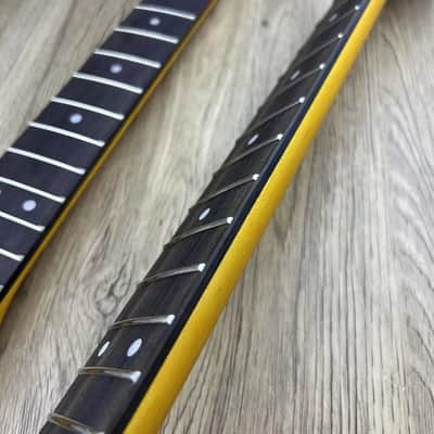 Jaguar Style Guitar Neck with Rosewood Fingerboard, 21 Frets, Aged Yellow image 5