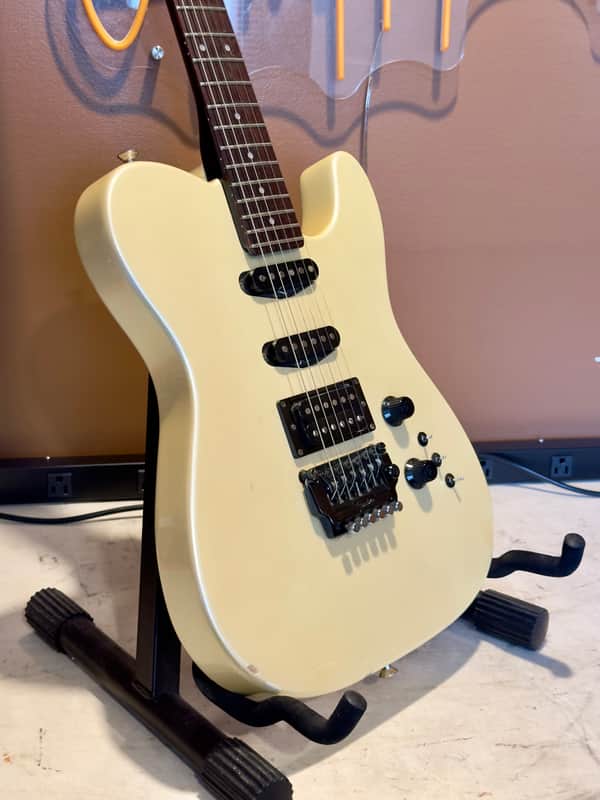 1987 Fender Japan Contemporary Series Telecaster HSS Pearl White image 1