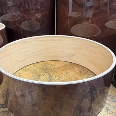 WALNUT BURL and Maple 6 ply core Drum Shell 7 pcs set - Clear gloss polished BEST OFFERS ACCEPTED! image 5