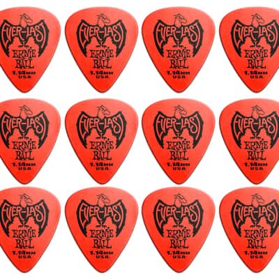 ERNIE BALL 9194 Everlast Pick Pack 114mm Plektren rot (12 Stück) image 2