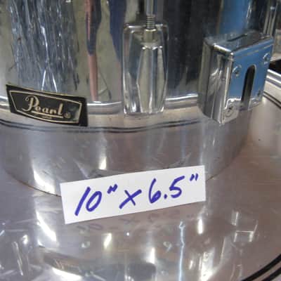 Pearl 6X5.5 & 10X6.5 Fiberglass Concert Toms w/mount 70's - 80's chrome image 12