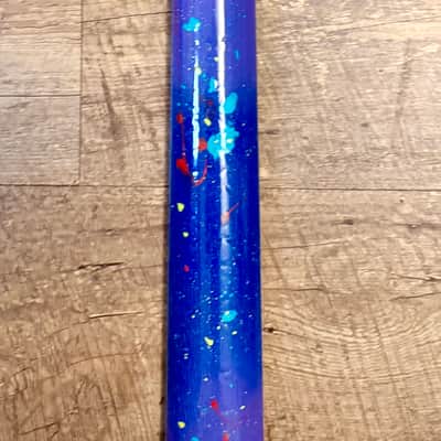Custom Hand-painted LP Style Guitar - Blue/Purple Splatter Finish image 18