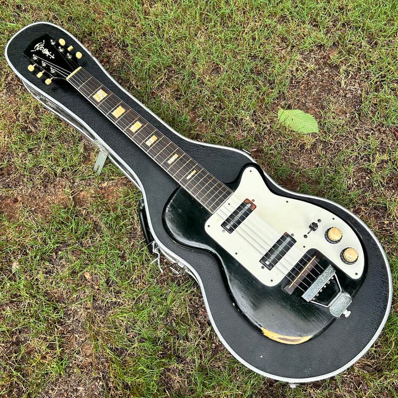 Vintage 1956 Harmony H88 Stratotone Doublet w/ HSC image 1