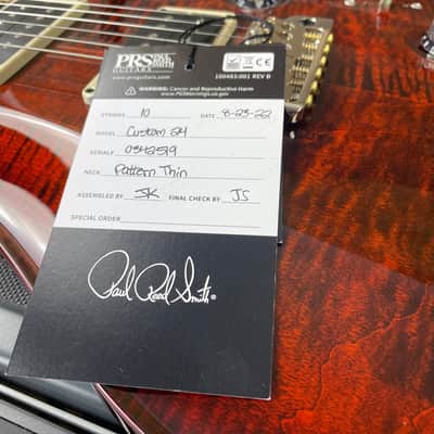PRS Custom 24 Custom Color - Dark Amber Burst 342519 image 13