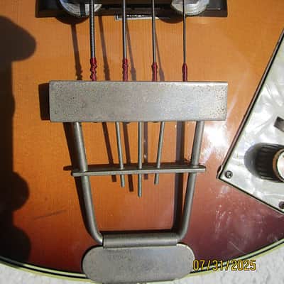 Greco VB-650 Beatle Bass Guitar, 1977, Japan, Set Neck, Gig Bag image 6