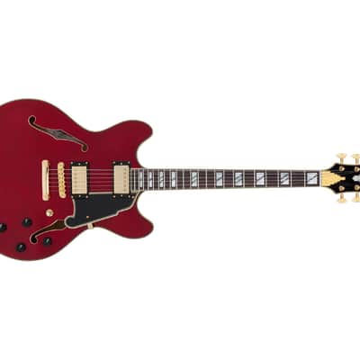 D'angelico Excel DC w/ Stop-Bar Tailpiece - Trans Cherry - B-Stock image 4