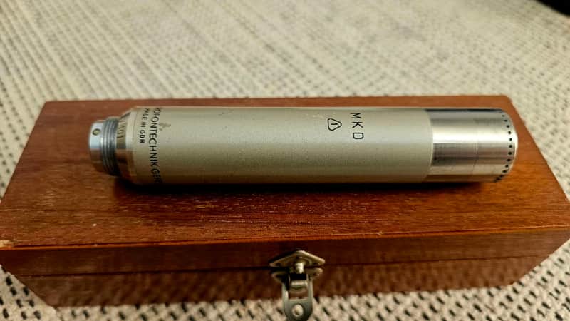 Vintage Microtech Gefell MV 101 Tube Mic w/ MK 102 Nickel Capsule & Box - GDR - Untested image 1