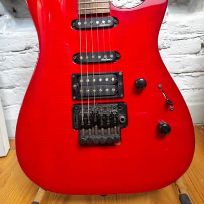 Charvel 375 Deluxe with Rosewood Fretboard 1989 - 1991 - Transparent Red image 3