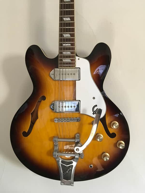 Epiphone Casino Bigsby Vintage Sunburst | Reverb