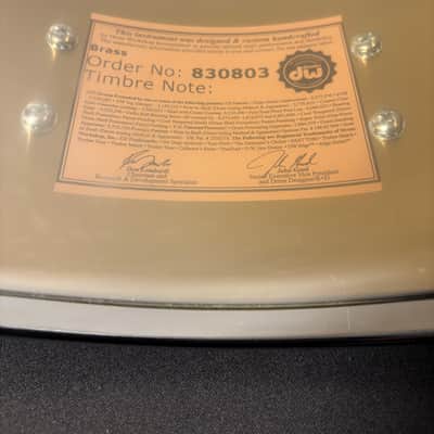 DW Collector’s Bell Brass 5.5” x 14” Snare Drum image 5