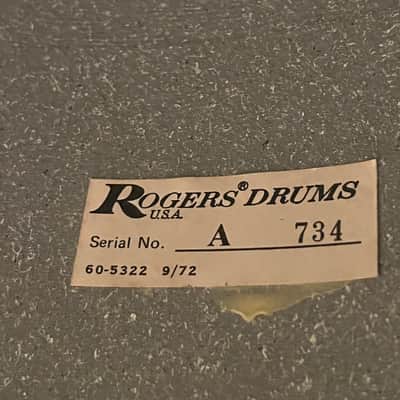Vintage Rogers 14” x 10” Concert Tom 1972 Swivomatic Black Script Logo image 10