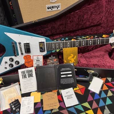 Immagine 🚀🚀🚀2026 Gibson Custom Limited Edition Flying V 1969 Reissue Aqua Mist - 14