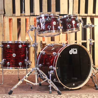 DW Collector's Maple SSC Red Silk Onyx Drum Set - 22,10,12,16 - SO#1326806 image 1