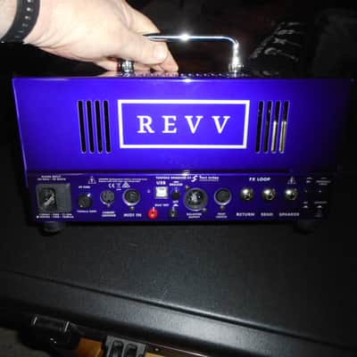 REVV G20 2-Channel 20-Watt Guitar Amp Head with Reactive Load and Virtual Cabinets 2020 - 2021 - Purple + Footswitch image 5