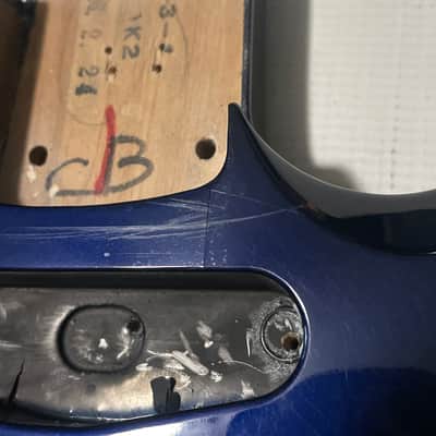 2006 Made in Japan Jackson DK2 Dinky Candy Blue Guitar Body Floyd Ready image 8