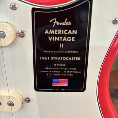 Fender American Vintage II 1961 Stratocaster  - Fiesta Red /8lbs. 8.9oz. #V2444066 image 6