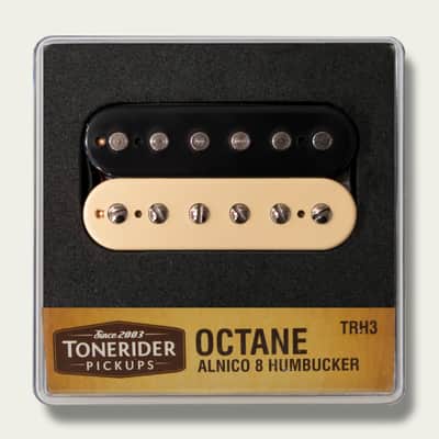 Tonerider Alnico 8 Octane Humbucker Pickup Bridge Zebra image 1