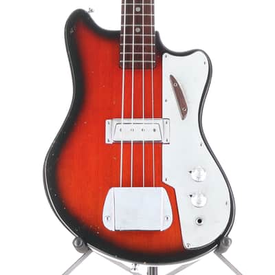 Kingston Short Scale Red Burst Electric Bass - 1966 (M1) (52106) (52106) image 1
