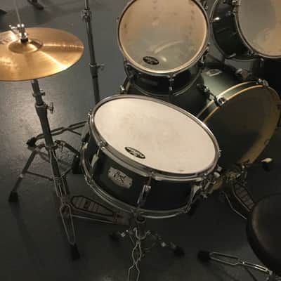Pearl Export Series 5 Piece Drum Set Green with hardware/cymbals image 7