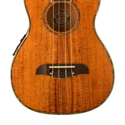 Oscar Schmidt OU55CEK Koa Top Wood Baritone Size Acoustic-Electric 4-String Ukulele w/Gig Bag image 2