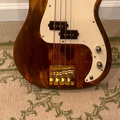 Fender All Parts Precision P-Bass Lawsuit Era 1970s - Natural Road-Worn image 5