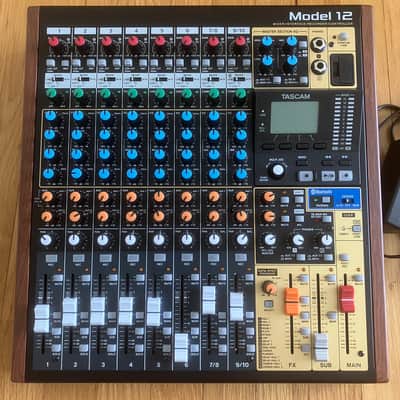 TASCAM Model 12 Multitrack Recorder / Mixer / USB Interface 2020 - Present - Black with Wood Cheeks image 2