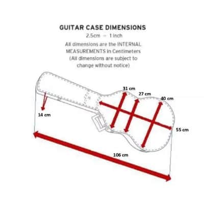 Stanford Acoustic Guitar Hard Case ~Hard Shell Wood Case with inbuilt Hygrometer image 2